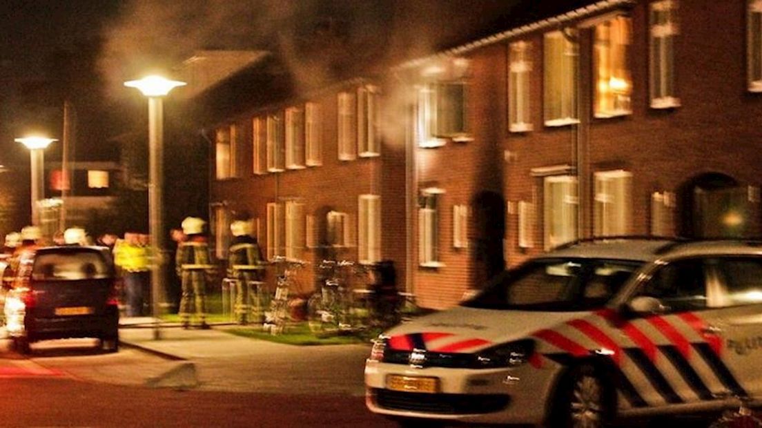 Brand aan de Johannaweg in Hengelo