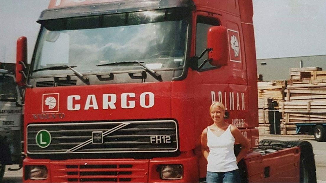 Saskia Groteboer, nog regelmatig actief als trucker