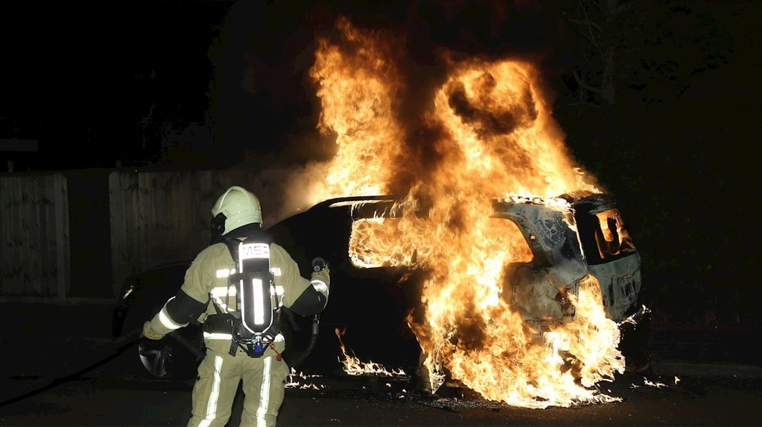 Autobrand in Overdinkel