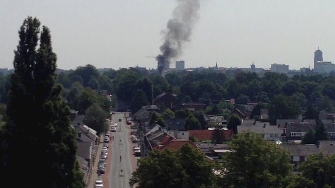 Schuurbrand aan Tubantiasingel in Enschede