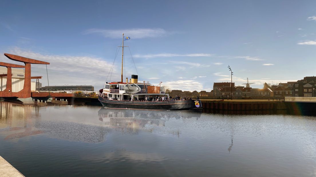 De PSD-veerboot Koningin Emma keert terug naar Zeeland (artist impression)