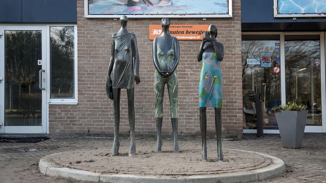De beelden die werden gestolen in Haaksbergen