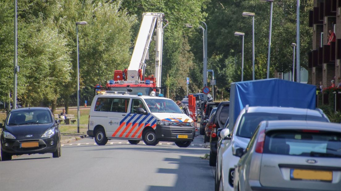 De hulpdiensten rukken uit naar de Wilgenlaan maandagavond