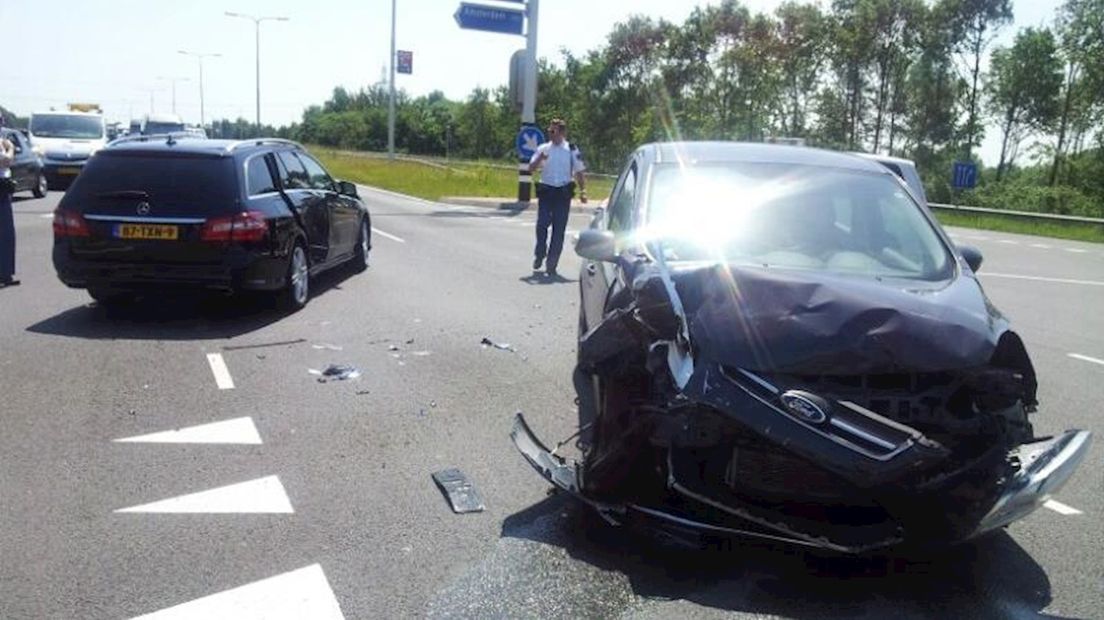 Ongeluk op N743 in Hengelo