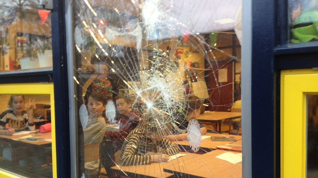 Het resultaat van eerder vandalisme bij de Swaoistee