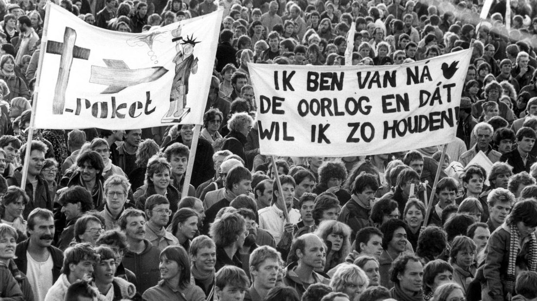Demonstratie tegen kernwapens op het Malieveld, 29 oktober 1983