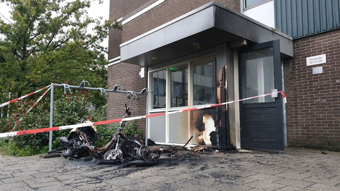 Schade door brand in Enschede