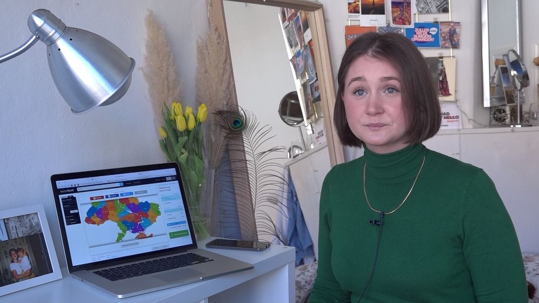 De Oekraïense Sofiia Shamonina studeert in Groningen