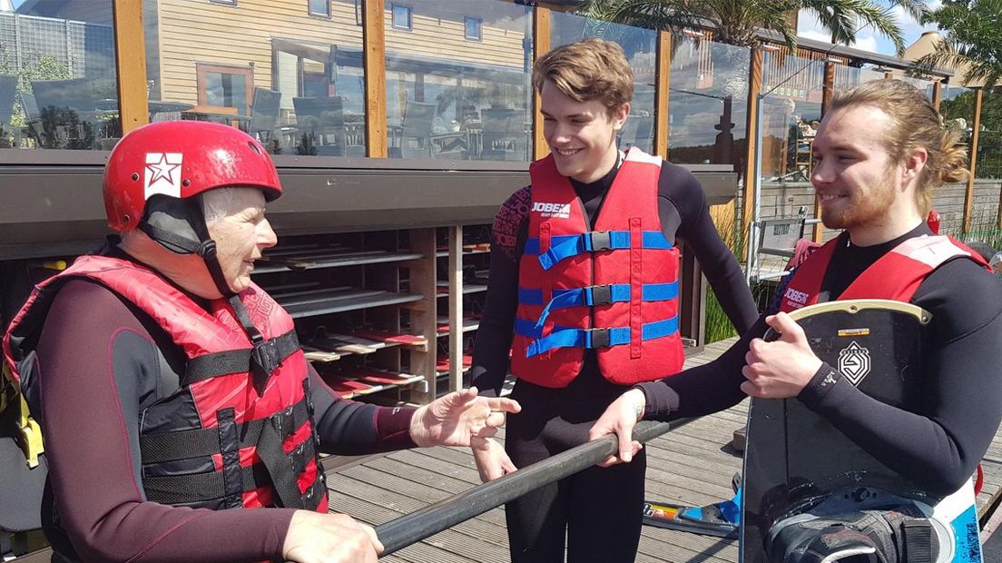 Wilma is mateloos populair bij de jongere waterskiërs