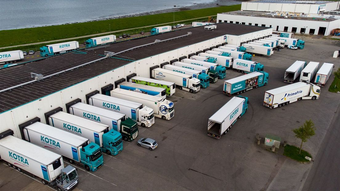 Kotra Logistics in Yerseke vanuit de lucht