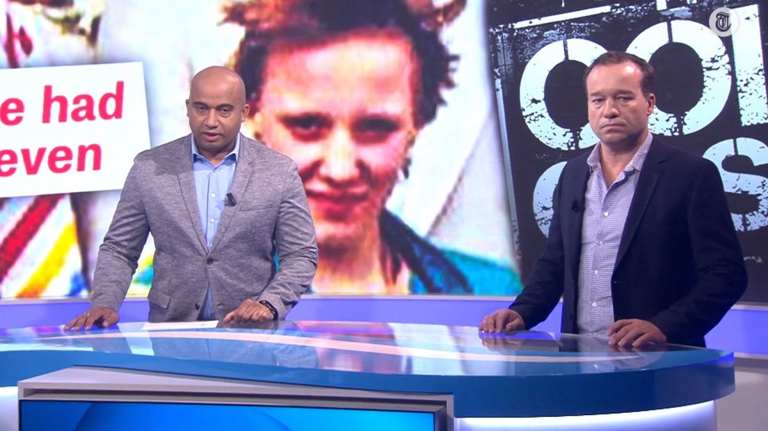 Van Wely (rechts) vertelt op Telegraaf TV over de moordzaak