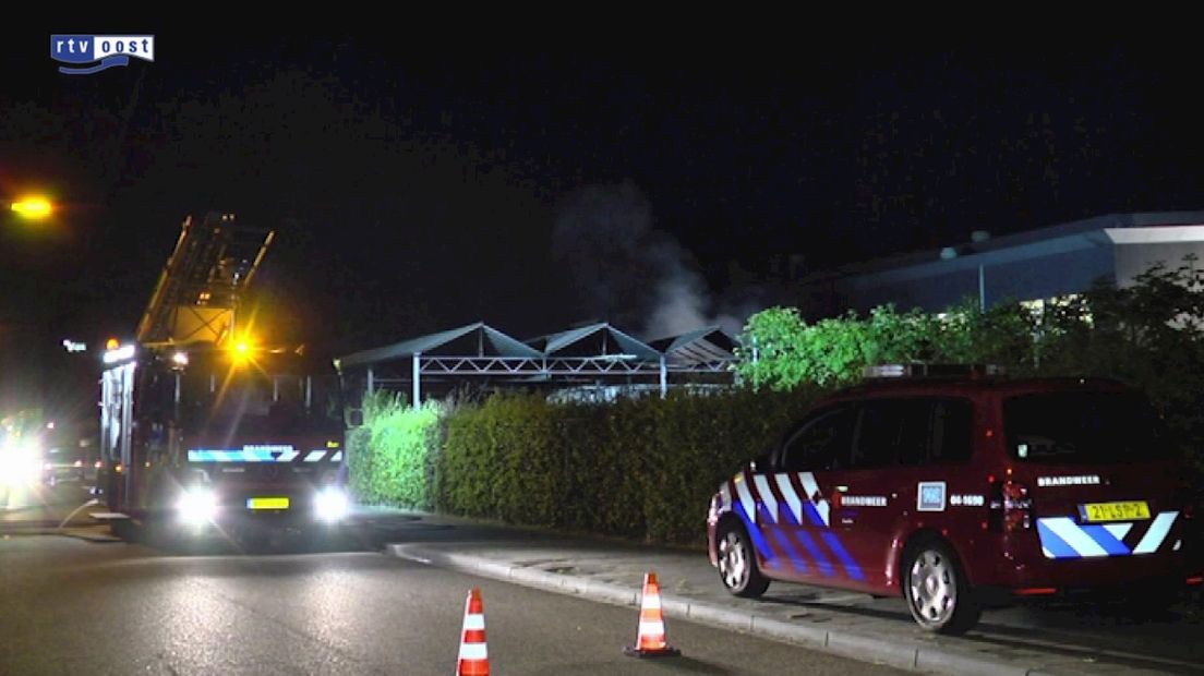 Brandweer bij AOC