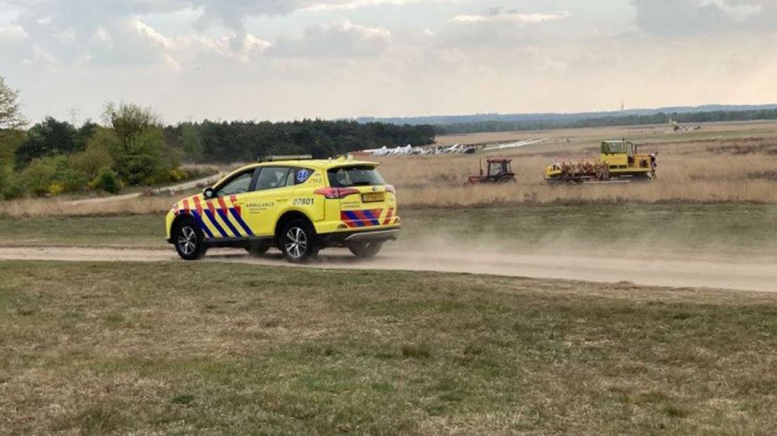 De hulpdiensten rukten flink uit.