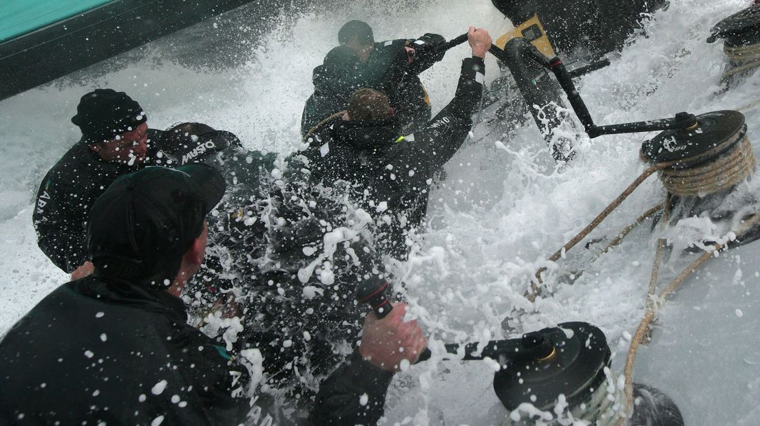 Een storm tijdens de Ocean Race