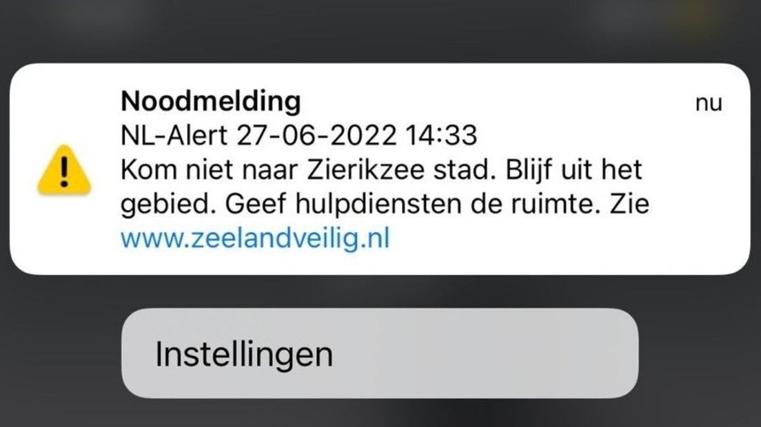 NL-Alert Zierikzee