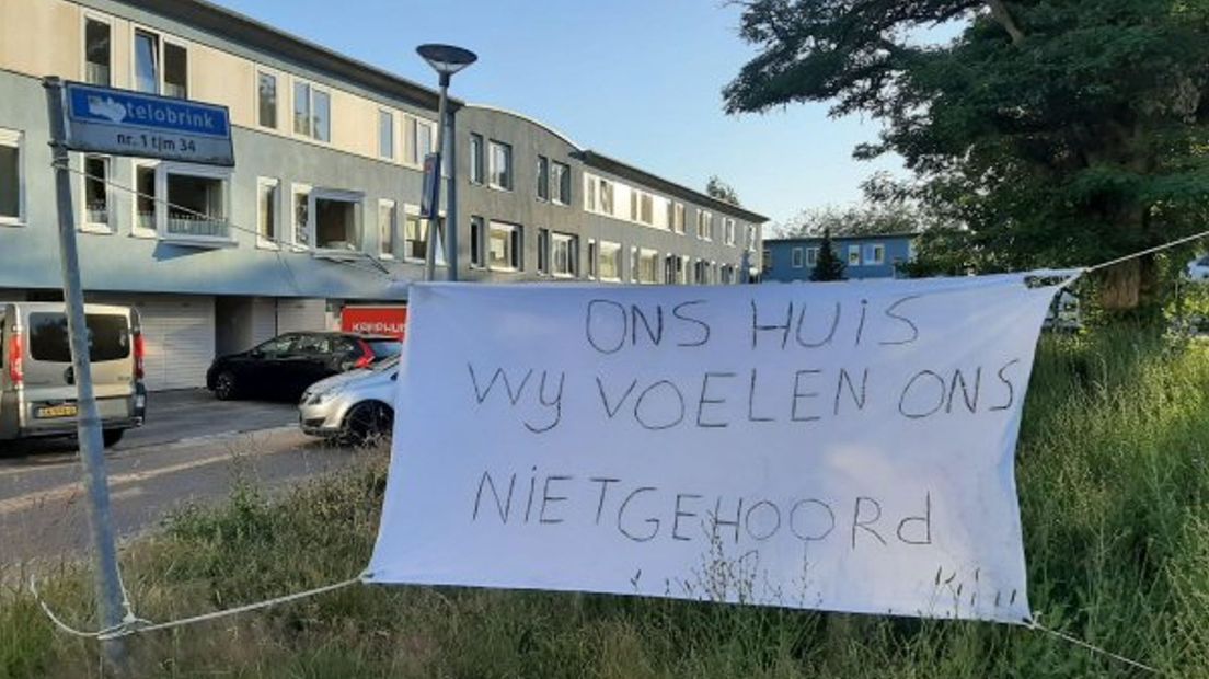 De protestactie in de wijk