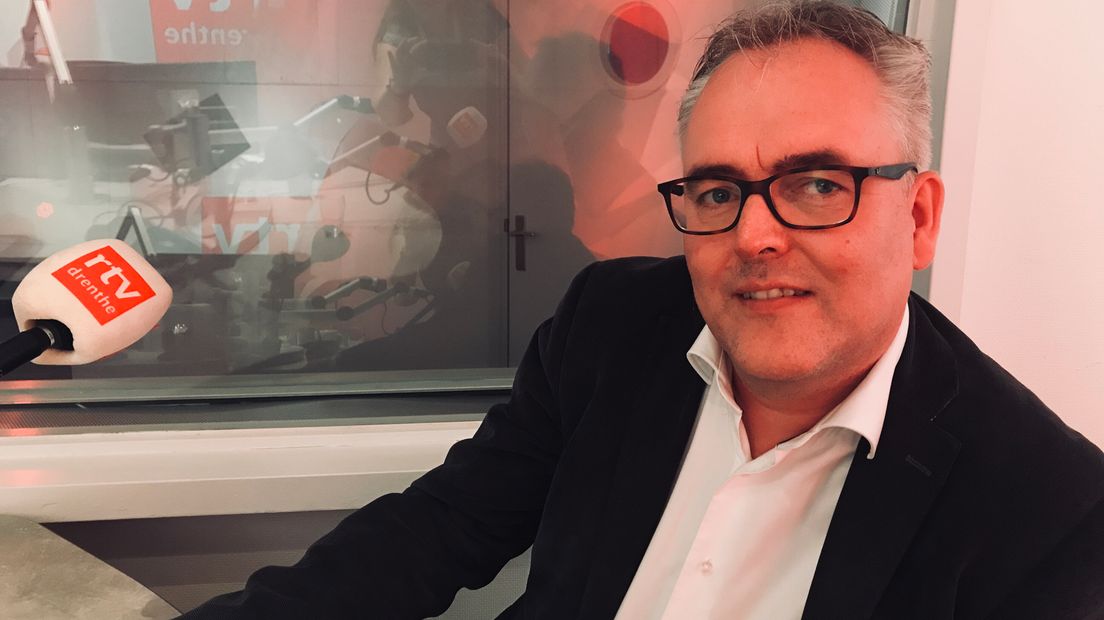 Wim-Jan Renkema vertelde bij Radio Drenthe over zijn eerste aangevraagde debat (Rechten: RTV Drenthe/Margriet Benak)