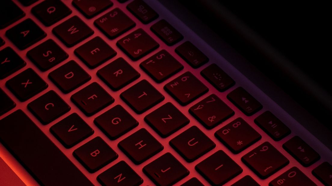 Het toetsenbord van een laptop