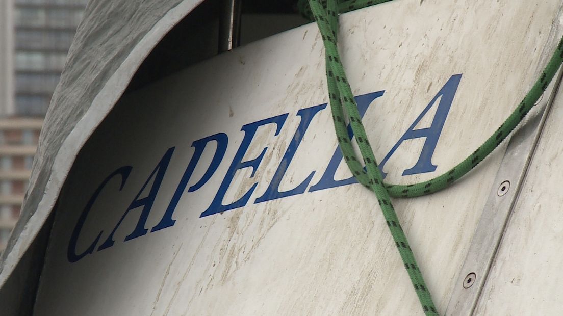 De gekapseisde Capella voor de Belgische kust