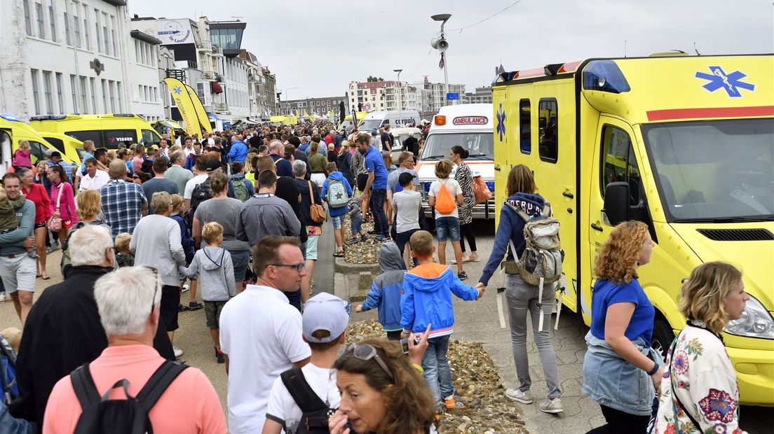 Drukte op de boulevard tijdens Rescue 2018