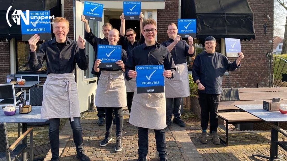 Brasserie Aan de Gracht heeft rookvrij terras.