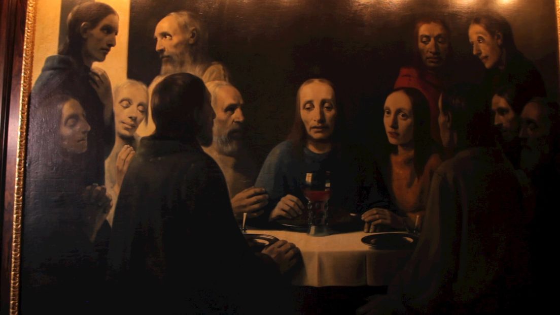 Het laatste avondmaal, geschilderd door Van Meegeren, destijds verkocht als een echte Vermeer