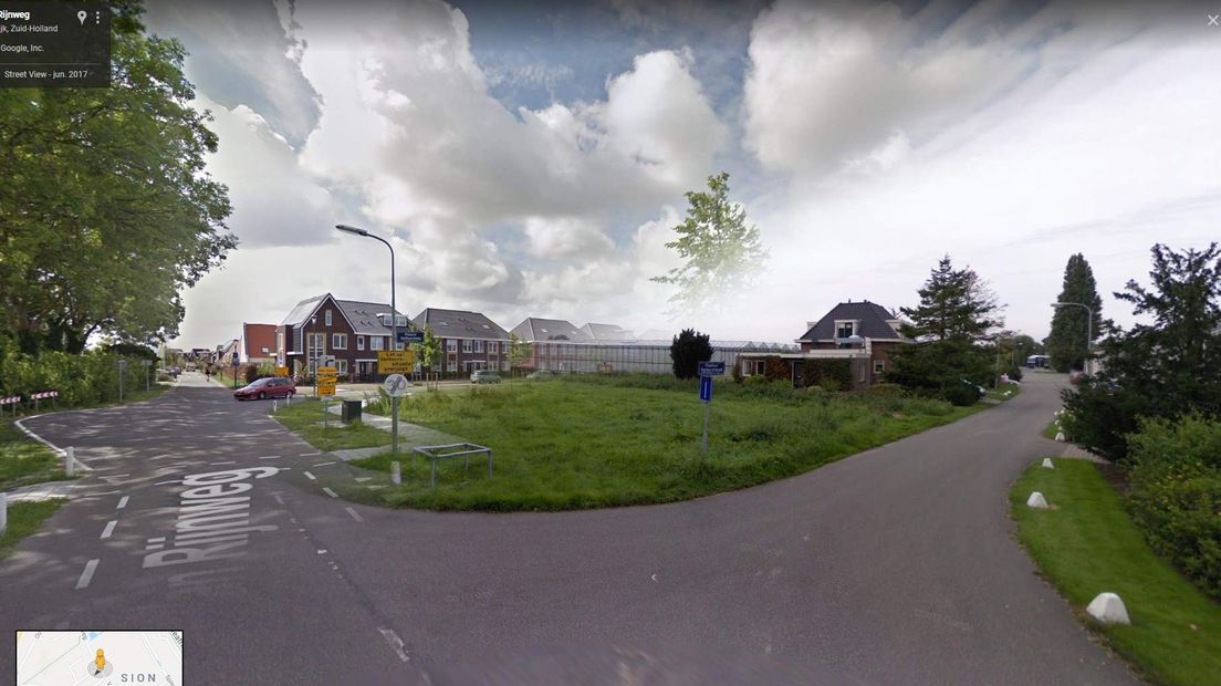 In Sion in Rijswijk hebben kassen (r) plaatsgemaakt voor nieuwbouw.
