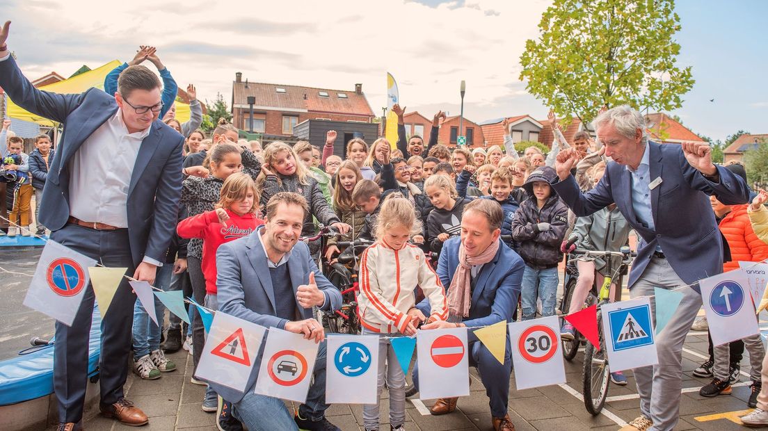 Opening ANWB Verkeersplein bij basisschool De Statie in Sas van Gent