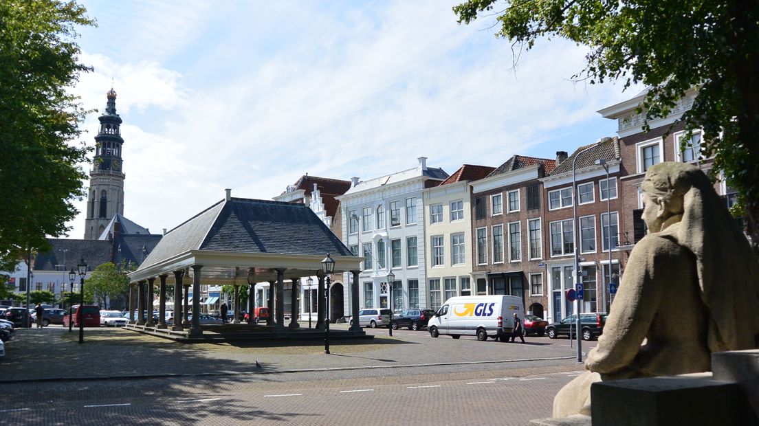 Het Damplein in Middelburg