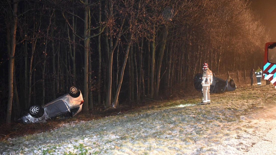 Auto op de kop bij Enter