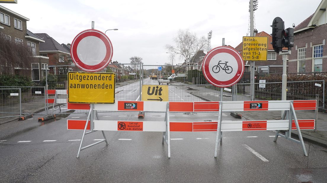 Brinkgreverweg in Deventer vijf maanden dicht