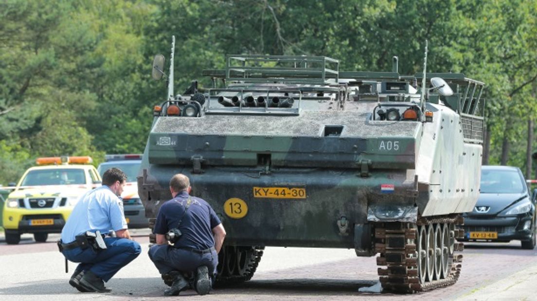 De gestolen pantserwagen