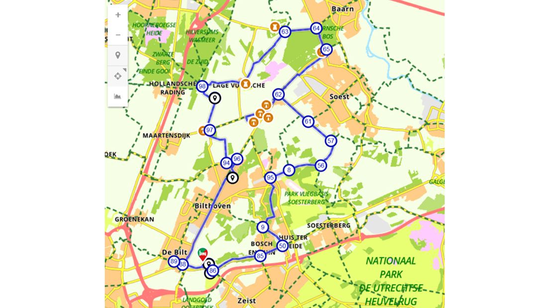 Deze route zou Anne mogelijk hebben afgelegd vrijdagavond.