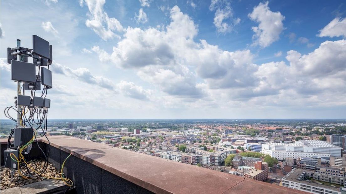 De droneradar is op de Alphatoren geplaatst