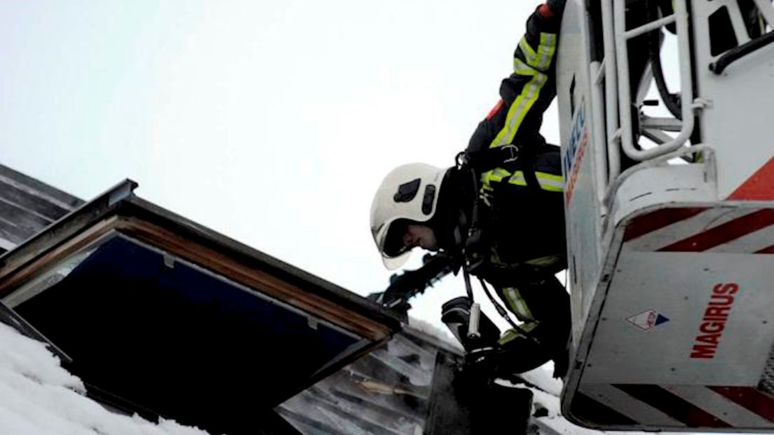 Woningbrand aan Oldemeulehoek