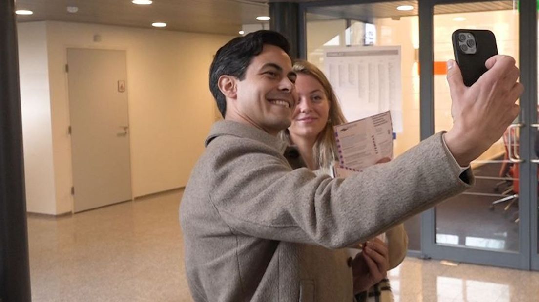 Een selfie met de minister