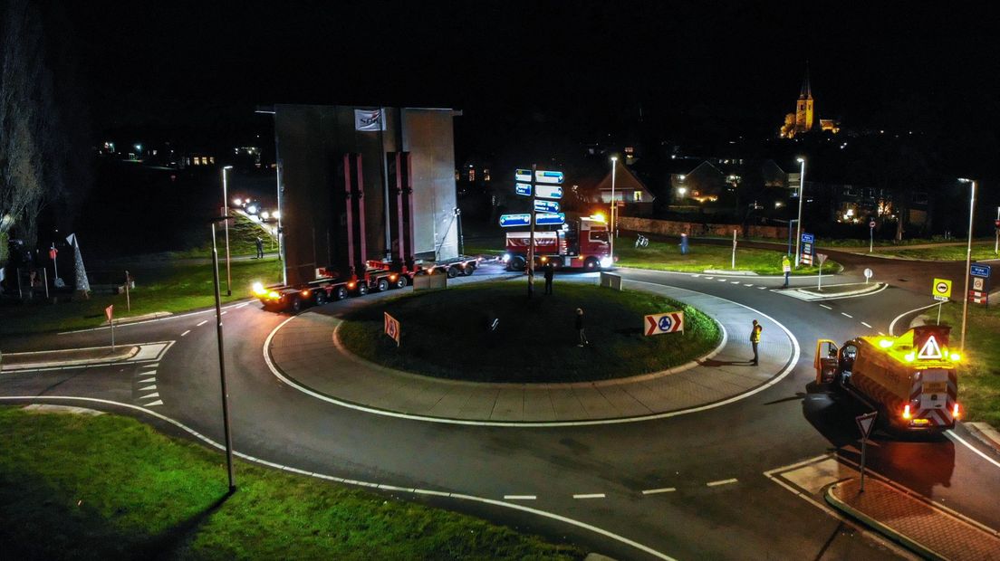 Bijzonder transport door Wijhe