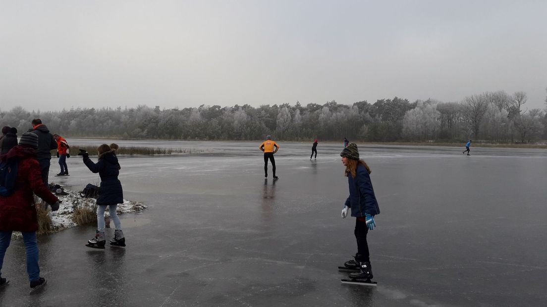 Schaatsers Leersumse Veld.