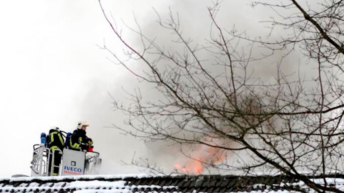 Woningbrand aan Oldemeulehoek