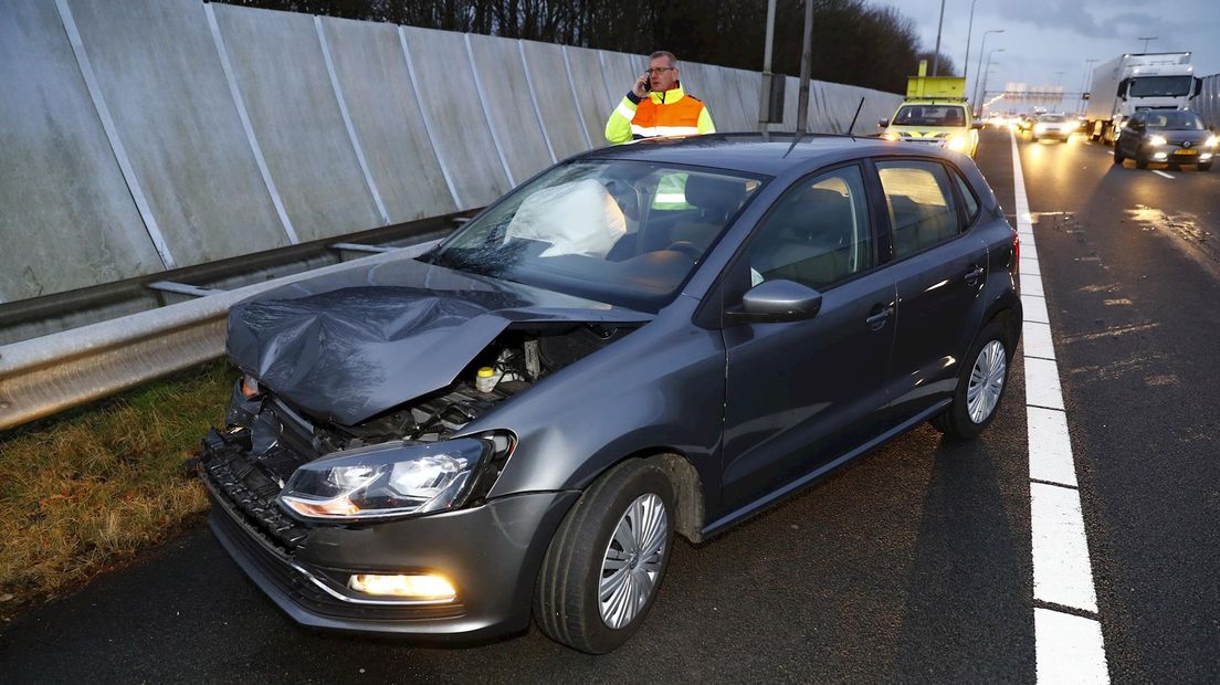 Ongeluk op A28 bij Zwolle