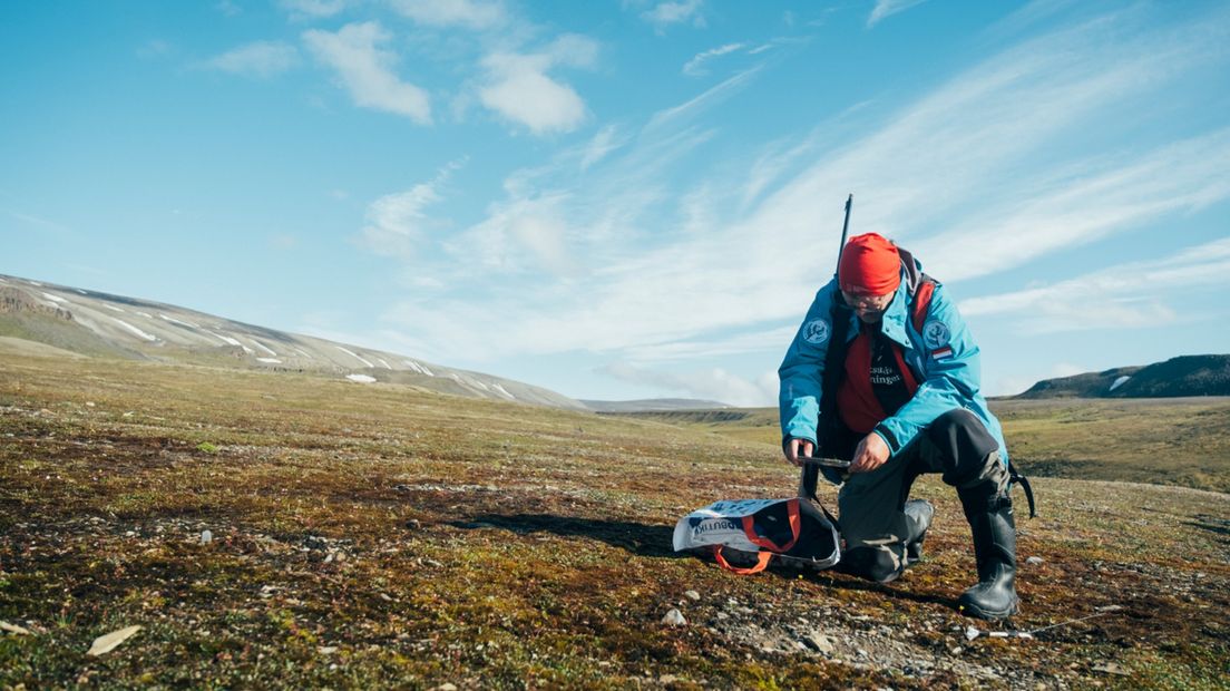 Maarten Loonen doet onderzoek op Spitsbergen