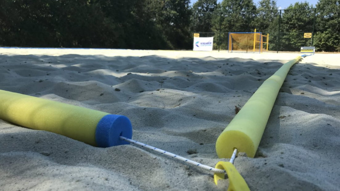Het beachsoccer- en handbalveld is af (Rechten: RTV Drenthe/Janet Oortwijn)