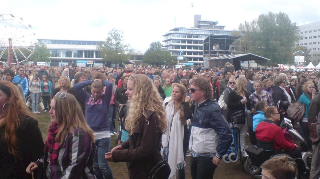 Veel mensen in Zwolle