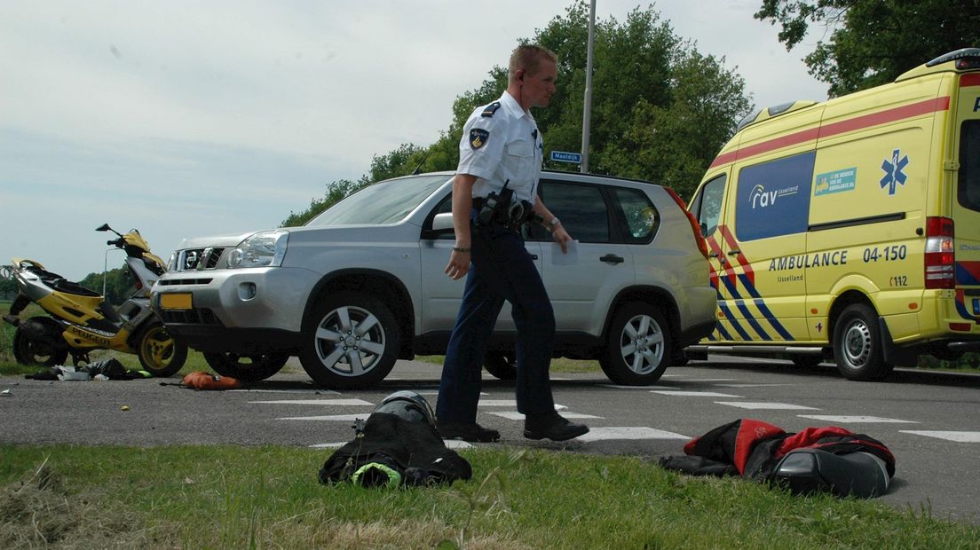Ongeluk met scooter in Hardenberg
