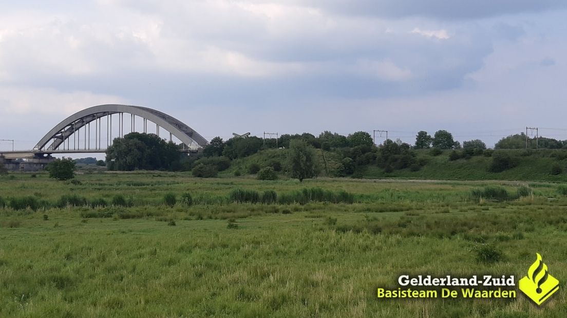 De uiterwaarden bij Culemborg.
