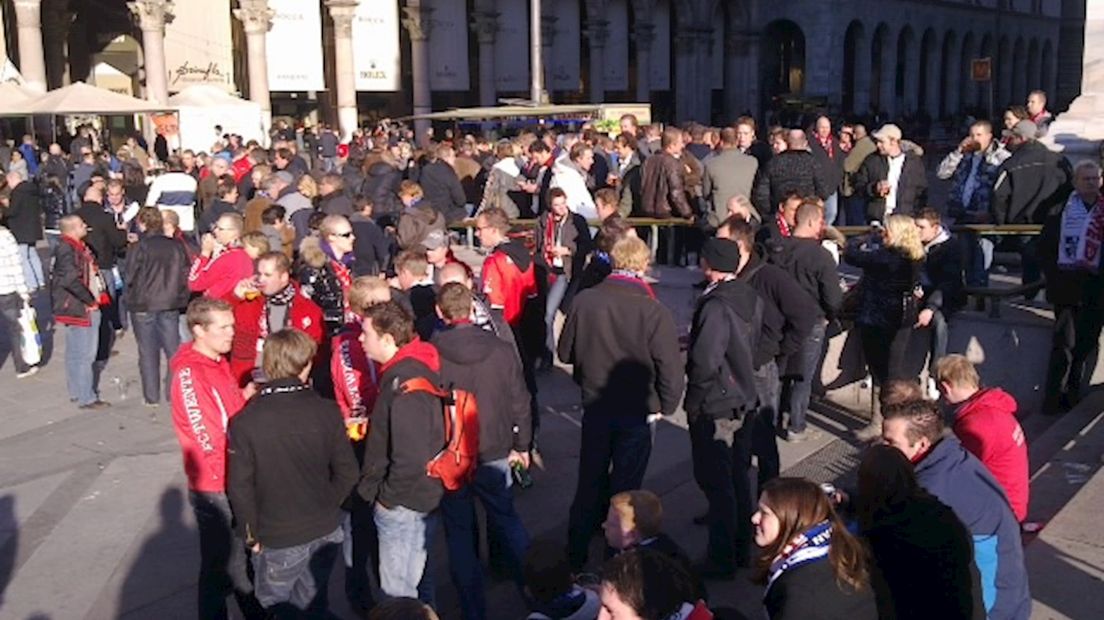 Supporters in Milaan
