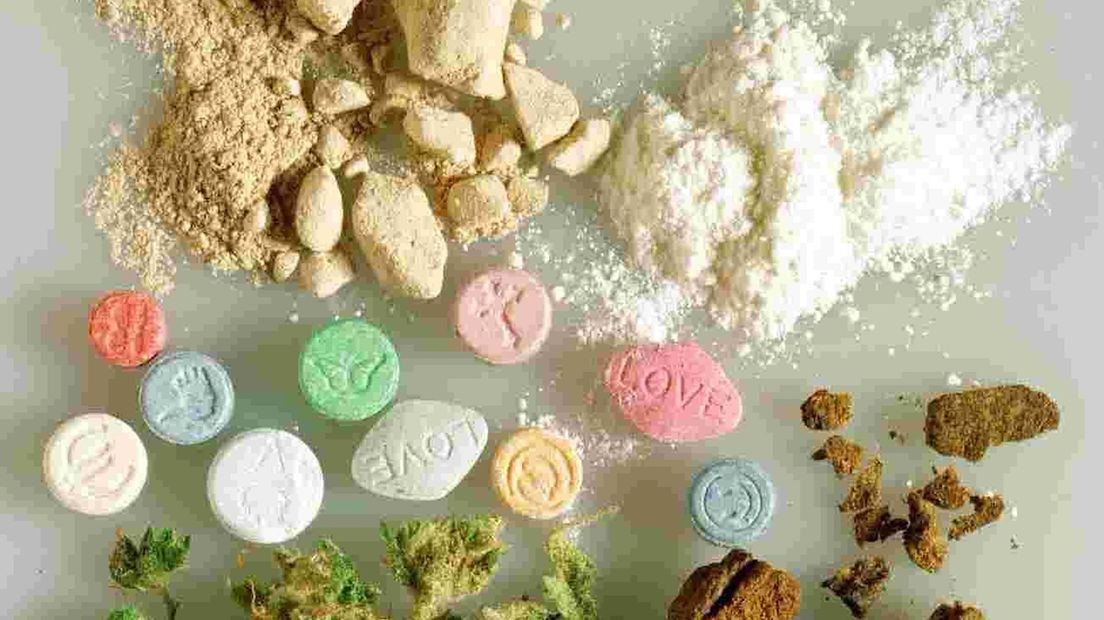 Cocaïne aan zijn neus