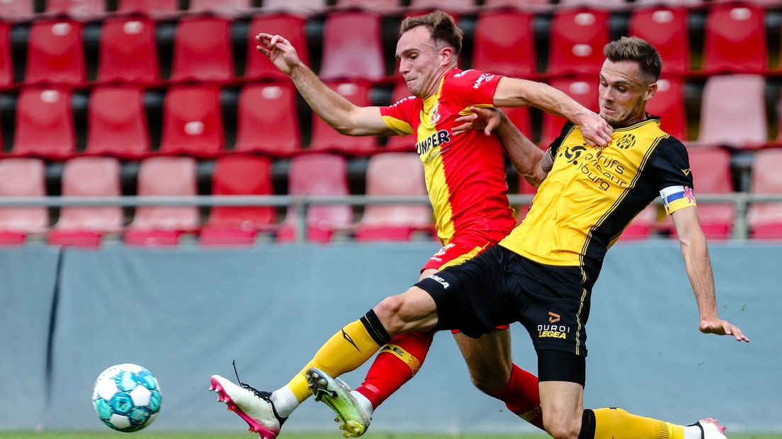 Martijn Berden in actie tegen Roda JC