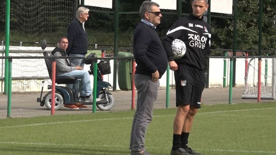 Ted van Leeuwen met trainer Rogier Meijer