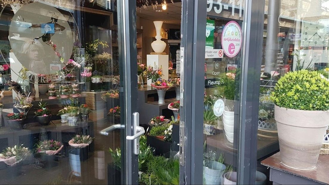 Inbraak bij bloemist